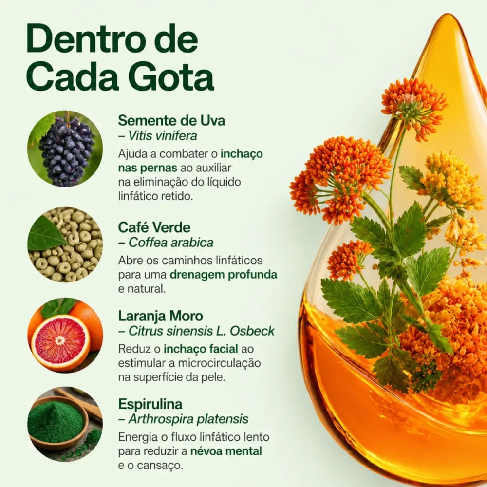 Renuva Gotas Botânicas de Drenagem Linfática